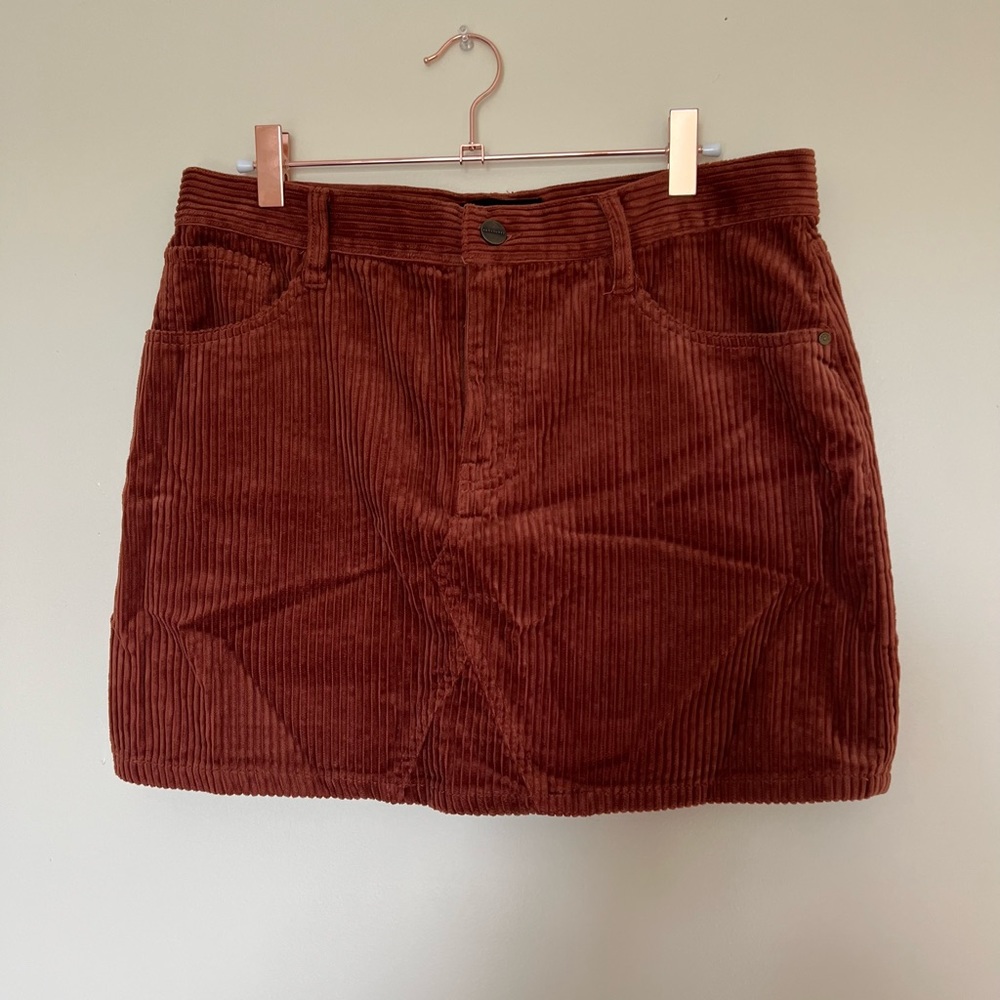 Brown corduroy skirt size 2